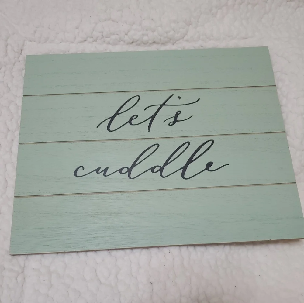 Target holidays let's cuddle sign